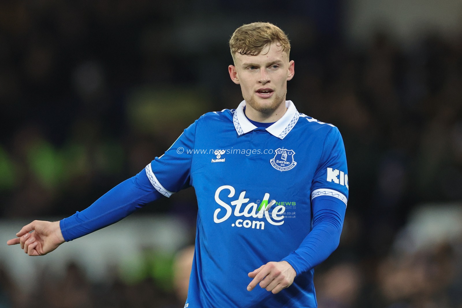 Jarrad Branthwaite of Everton during the Carabao Cup Quarter Final match Everton vs Fulham at Goodison Park, Liverpool, United Kingdom, 19th December 2023

(Photo by Mark Cosgrove/News Images)