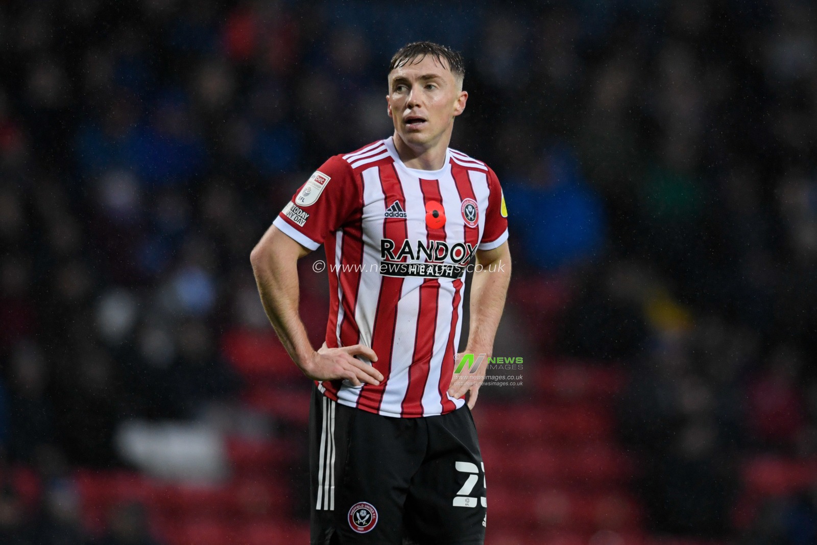 Ben Osborn #23 of Sheffield United in action during the game