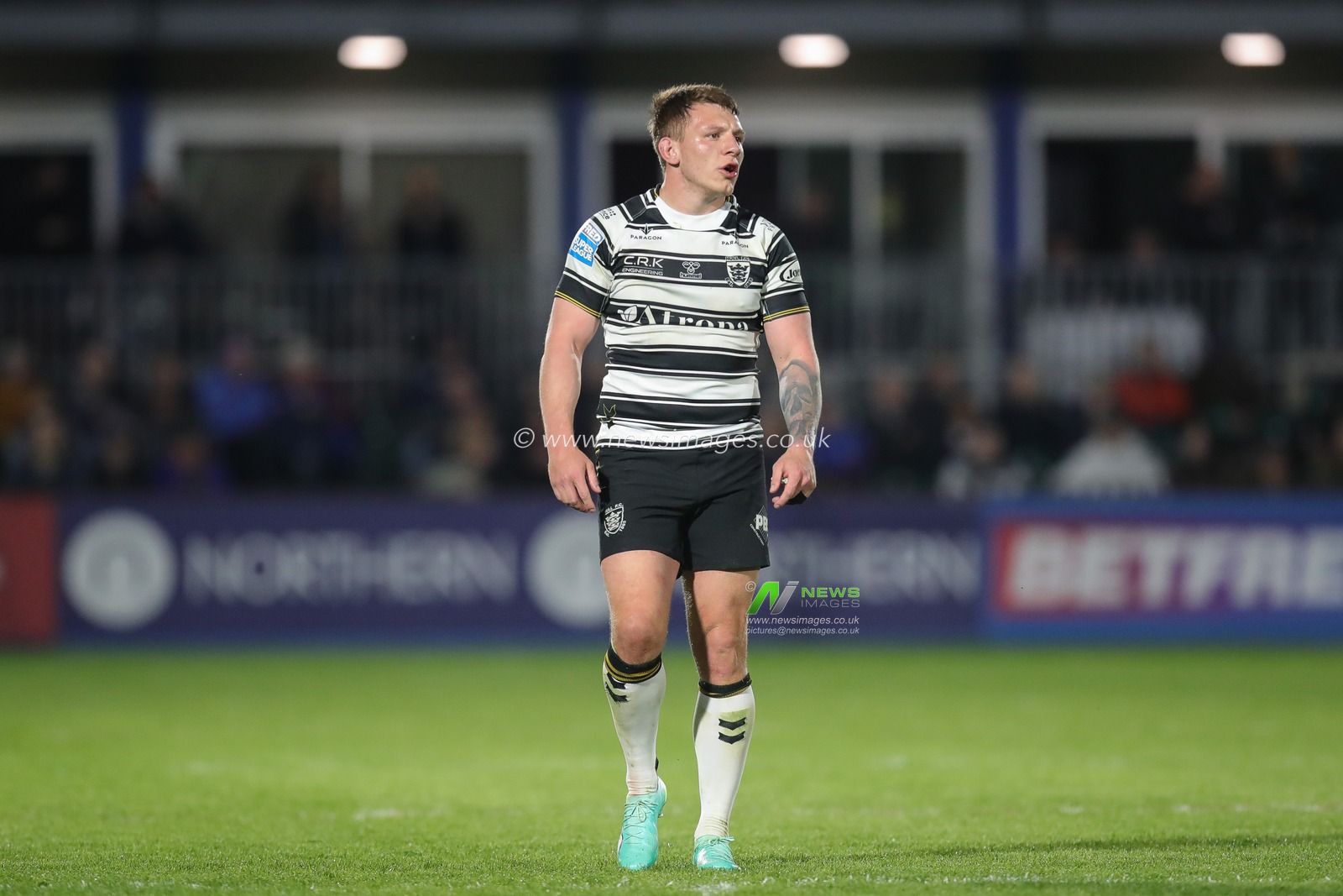 Jordan Lane #12 of Hull FC during the Betfred Super League Round 12 match Wakefield Trinity vs Hull FC at The Be Well Support Stadium, Wakefield, United Kingdom, 11th May 2023

(Photo by James Heaton/News Images)