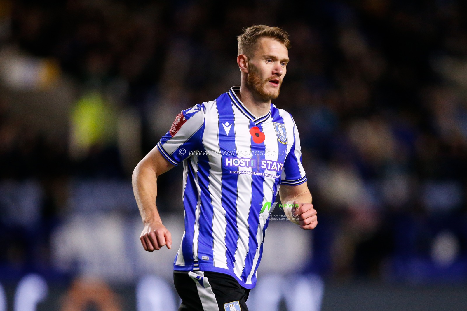 Michael Smith #24 of Sheffield Wednesday during the Emirates FA Cup match Sheffield Wednesday vs Morecambe at Hillsborough, Sheffield, United Kingdom, 4th November 2022

(Photo by Ben Early/News Images)
