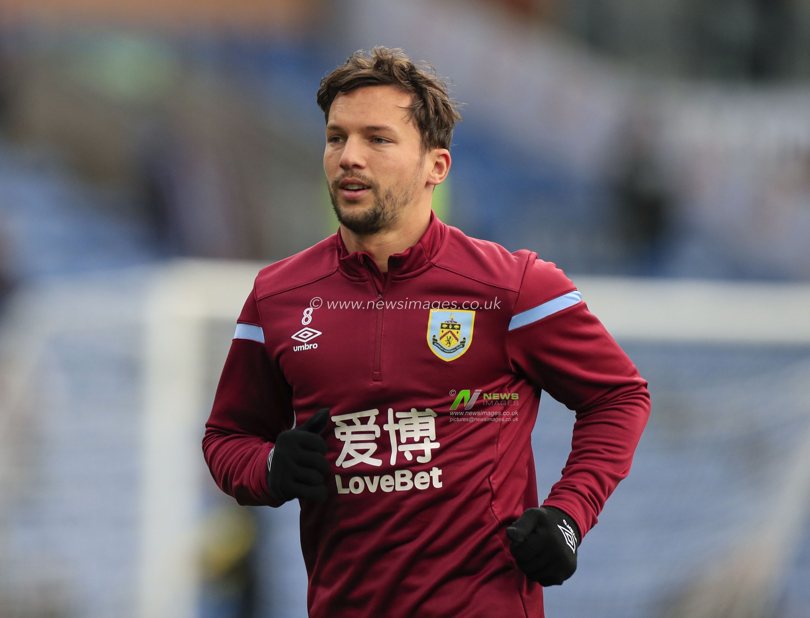 30th November 2019, Turf Moor, Burnley, England; Premier League, Burnley v Crystal Palace : Danny Drinkwater (8) of Burnley warms up for the game

Credit: Conor Molloy/News Images