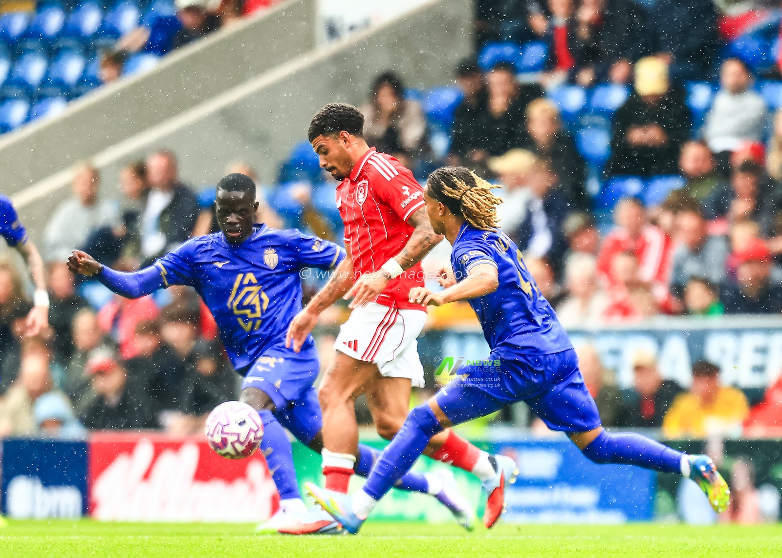 Morgan Gibbs-White of Nottingham Forest in action during the Pre-season friendly match Nottingham Forest vs Monaco at SMH Group Stadiumact Stadium, Chesterfield, United Kingdom, 19th July 2025

(Photo by Richard Bierton/News Images)