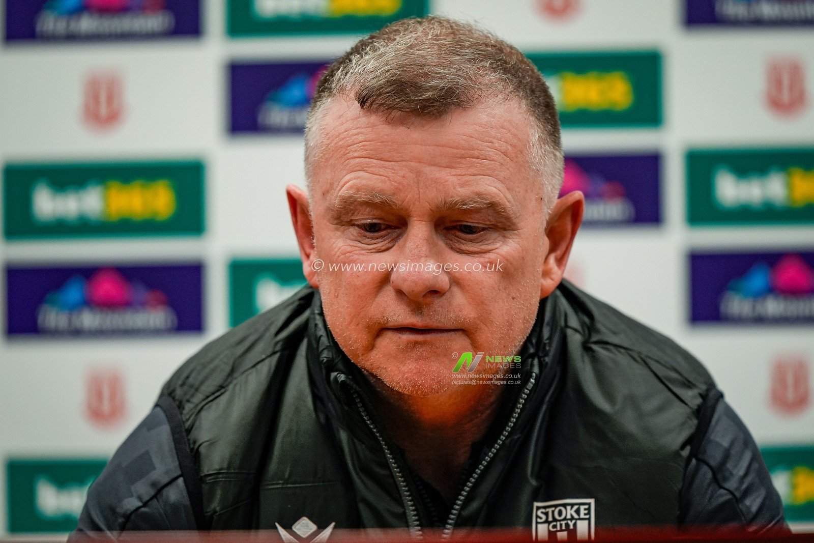 Mark Robins manager of Stoke City in the manager post-match press conference during the Sky Bet Championship match Stoke City vs Southampton at Bet365 Stadium, Stoke-on-Trent, United Kingdom, 31st January 2026

(Photo by Maynard Manyowa/News Images)