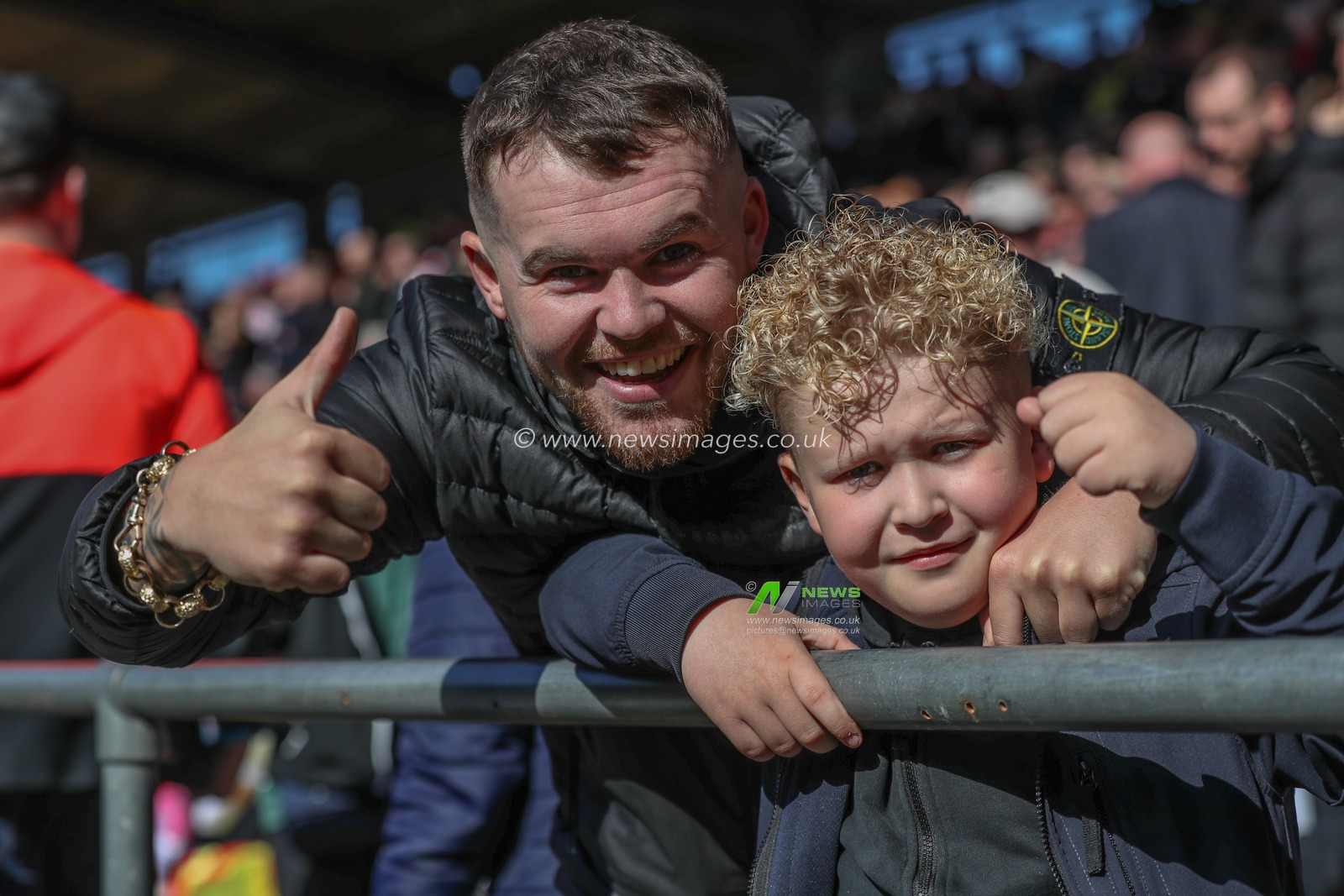 Barnsley fans during the Sky Bet League 1 match Blackpool vs Barnsley at Bloomfield Road, Blackpool, United Kingdom, 20th April 2024

(Photo by Alfie Cosgrove/News Images)
