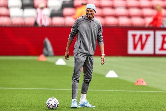 Wilson Isidor of Sunderland arrives during the Premier League match Sunderland vs Fulham at Stadium Of Light, Sunderland, United Kingdom on 30 August 2026

(Photo by Alfie Cosgrove/News Images)