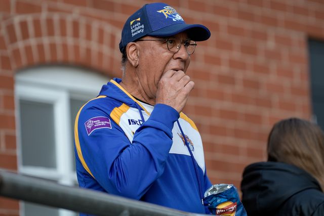Leeds Rhinos fans interact prior to kick off during the Betfred Super League round 9 match Leeds Rhinos vs Catalans Dragons at AMT Headingley Stadium, Leeds, United Kingdom on 24 April 2026

(Photo by Maynard Manyowa/News Images)
