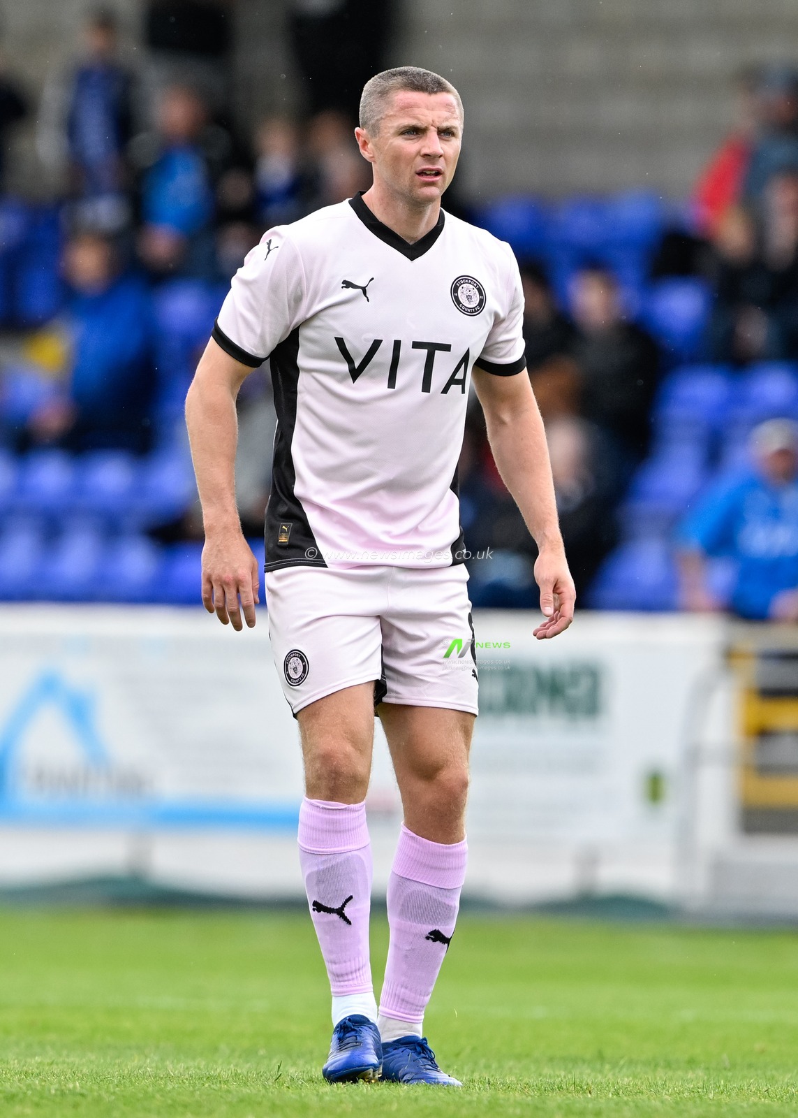 Jordan Rossiter of Stockport County during the Pre-season friendly match Chester vs Stockport County at Deva Stadium, Chester, United Kingdom, 6th July 2024

(Photo by Cody Froggatt/News Images)