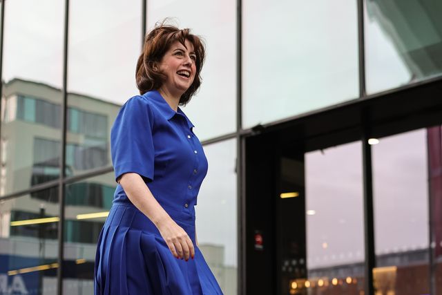 Rt Hon Lucy Powell MP, for the Labour Party Manchester Central arrives for conference during the Labour Party Annual Conference 2025 Day 4 at ACC, Liverpool, United Kingdom, 1st October 2025

(Photo by Mark Cosgrove/News Images)