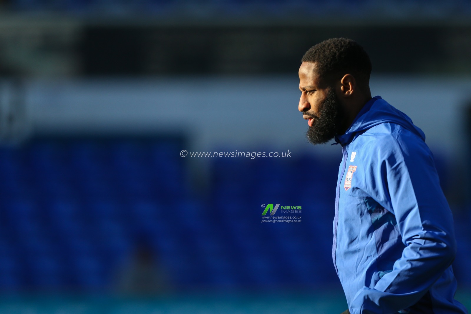 Janoi Donacien #44 of Ipswich Town warms up during the Sky Bet League 1 match Ipswich Town vs Peterborough at Portman Road, Ipswich, United Kingdom, 10th December 2022

(Photo by Arron Gent/News Images)