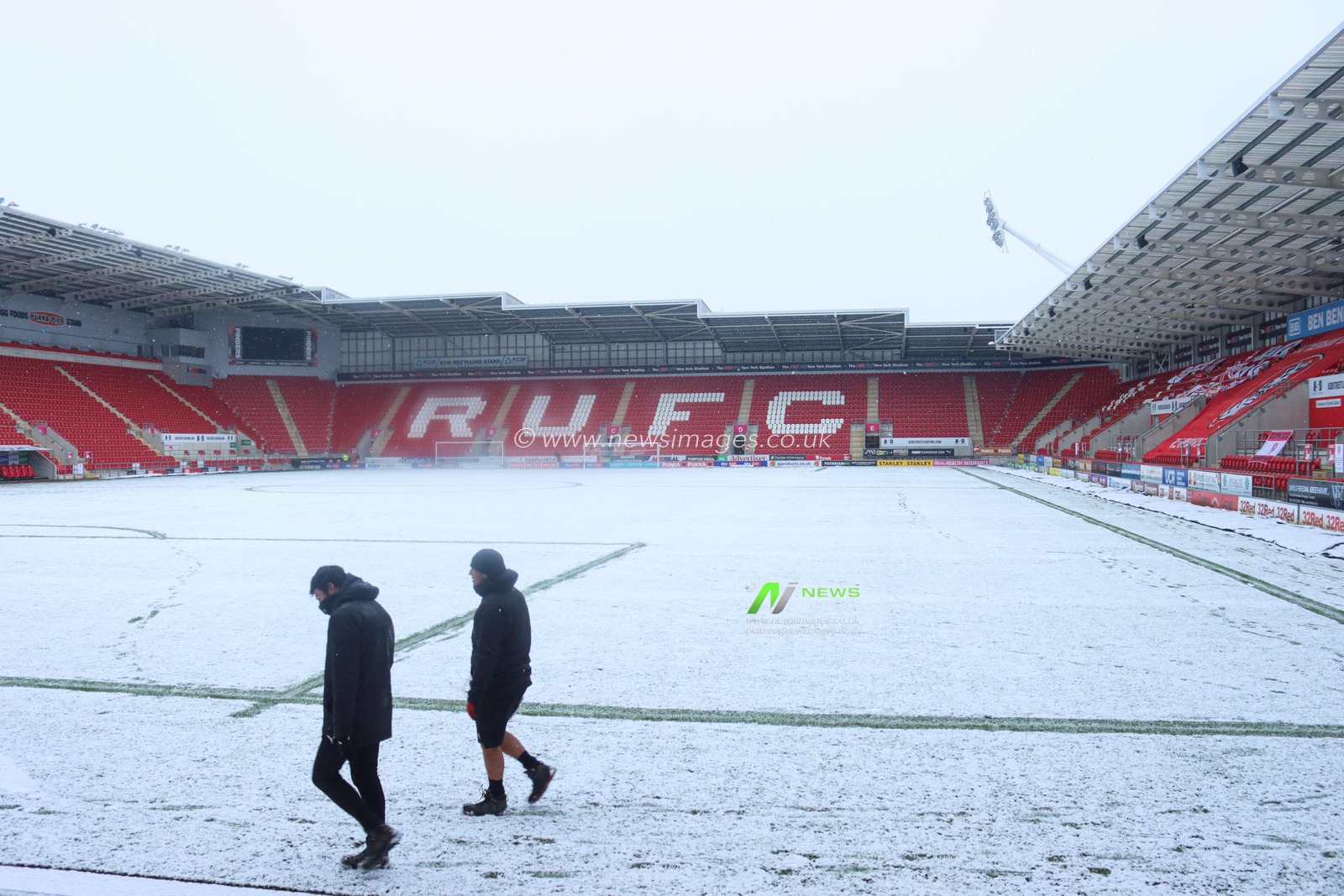 The game between Rotherham United and Cardiff City is postponed due to heavy snow