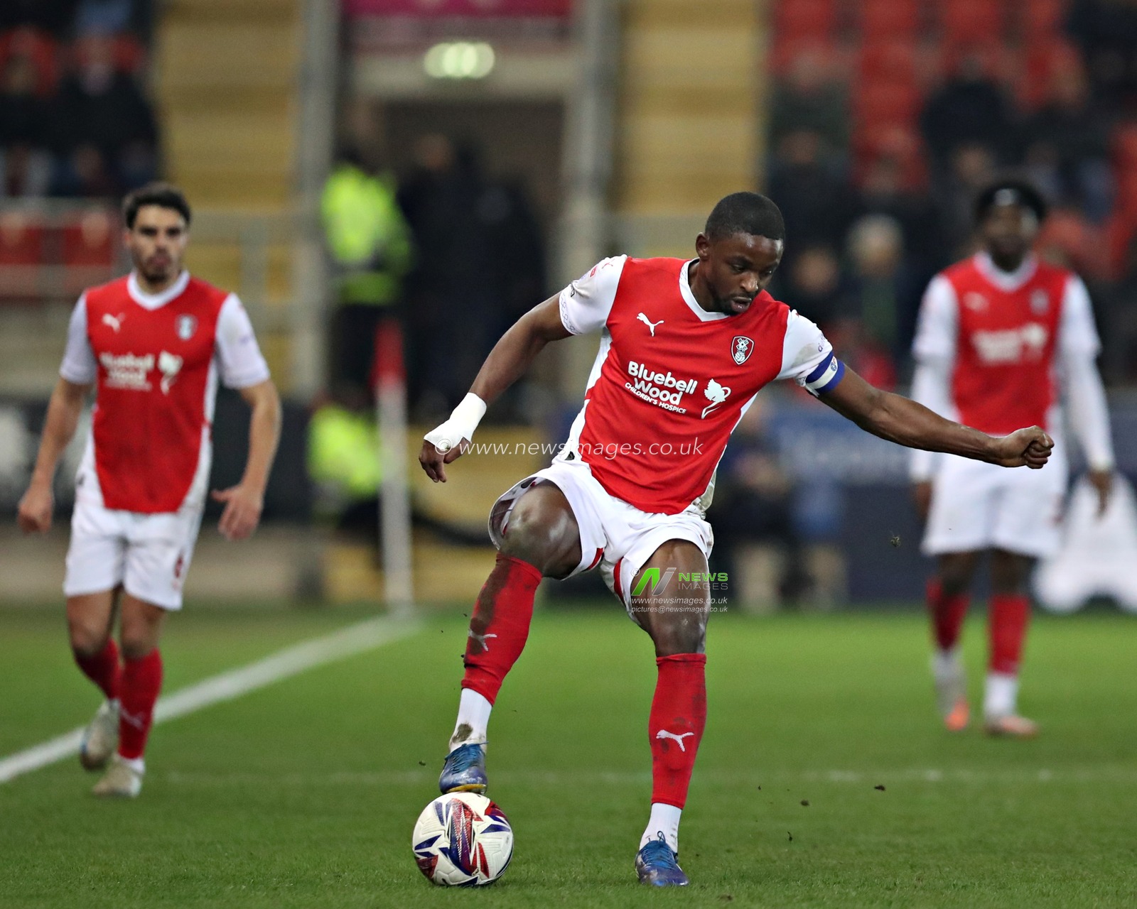 Hakeem Odoffin of Rotherham United during the Sky Bet League 1 match Rotherham United vs Wycombe Wanderers at New York Stadium, Rotherham, United Kingdom, 18th March 2025

(Photo by Sam Eaden/News Images)