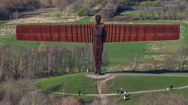 A sunny spring afternoon at The Angel of the North and the A1 at The Angel of the North, Gateshead, United Kingdom on 07 March 2026

(Photo by Mark Cosgrove/News Images)