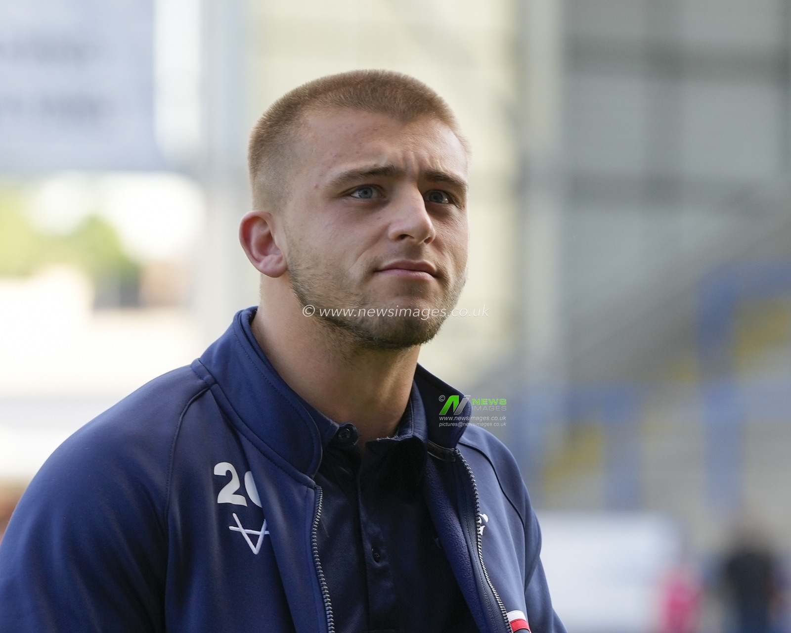 Mikey Lewis #20 of Hull KR inspects the pitch before the Betfred Super LeagueRound 12 match Warrington Wolves vs Hull KR at Halliwell Jones Stadium, Warrington, United Kingdom, 12th May 2023

(Photo by Steve Flynn/News Images)