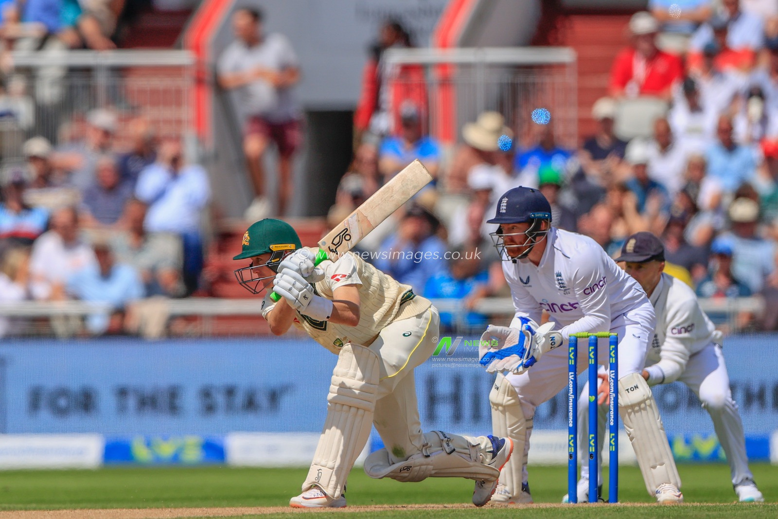 Marnus Labuschagne of Australia batting for Australia during the LV= Insurance Ashes Fourth Test Series Day One England vs Australia at Old Trafford, Manchester, United Kingdom, 19th July 2023

(Photo by Conor Molloy/News Images)