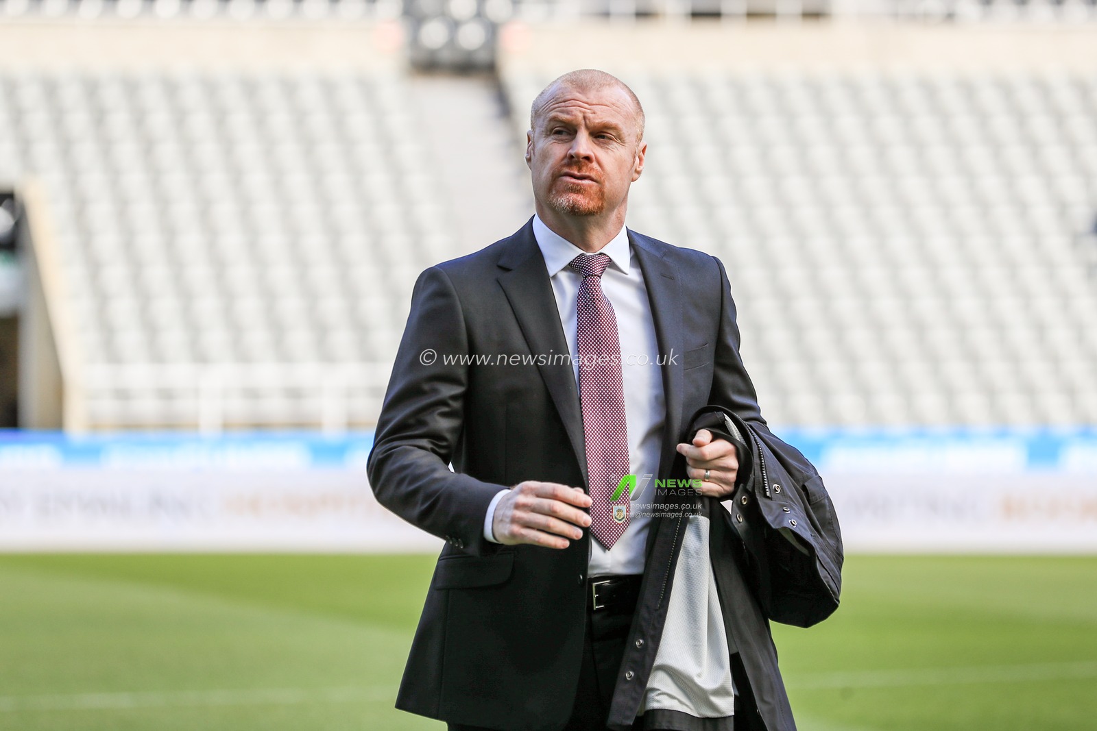 29th February 2020, St. James's Park, Newcastle, England; Premier League, Newcastle United v Burnley : Sean Dyche manager of Burnley arrives at St Jamesâ€™s Park ahead of this afternoons kick-off