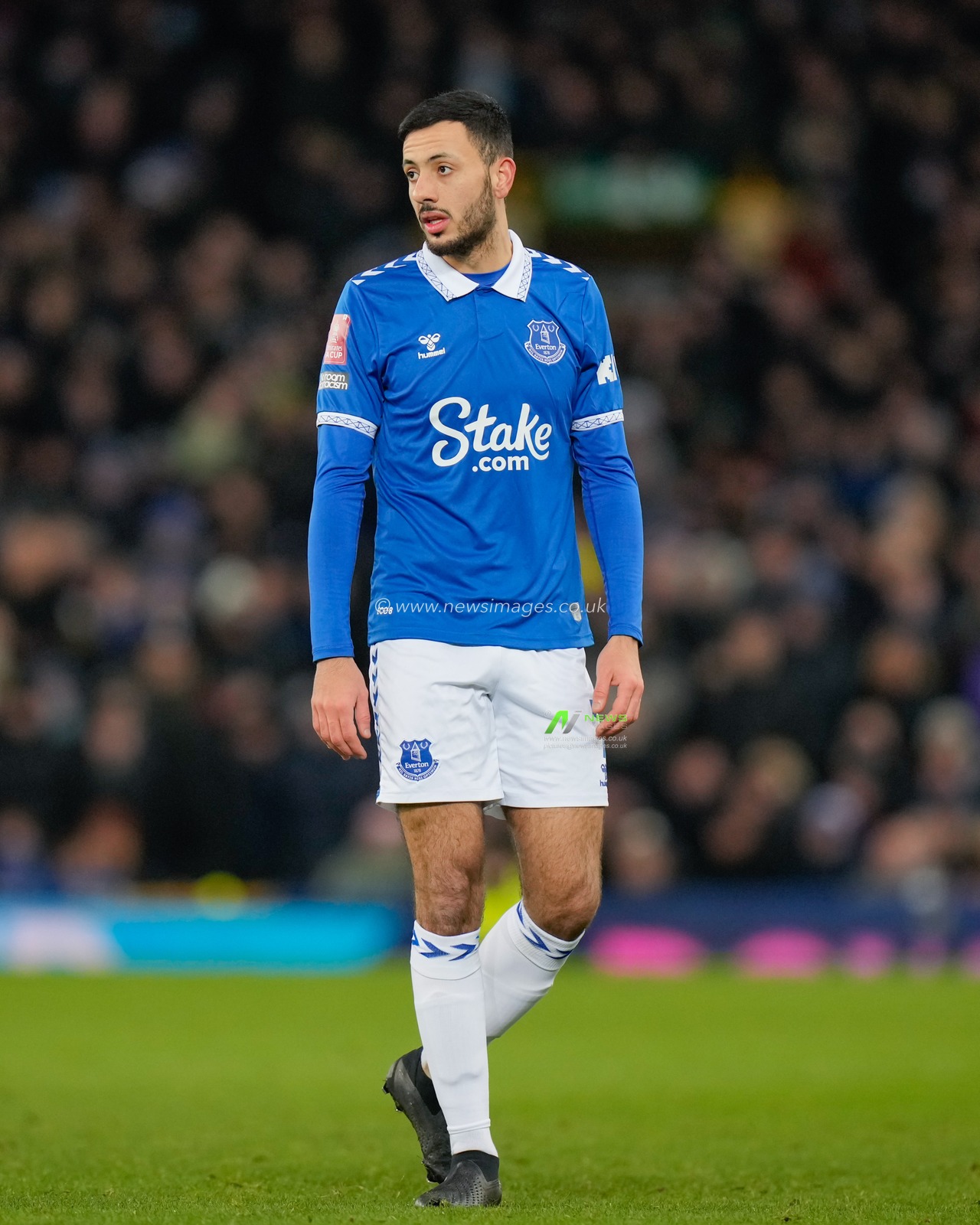 Dwight McNeil of Everton, during the Emirates FA Cup Third Round Replay match Everton vs Crystal Palace at Goodison Park, Liverpool, United Kingdom, 17th January 2024

(Photo by Steve Flynn/News Images)