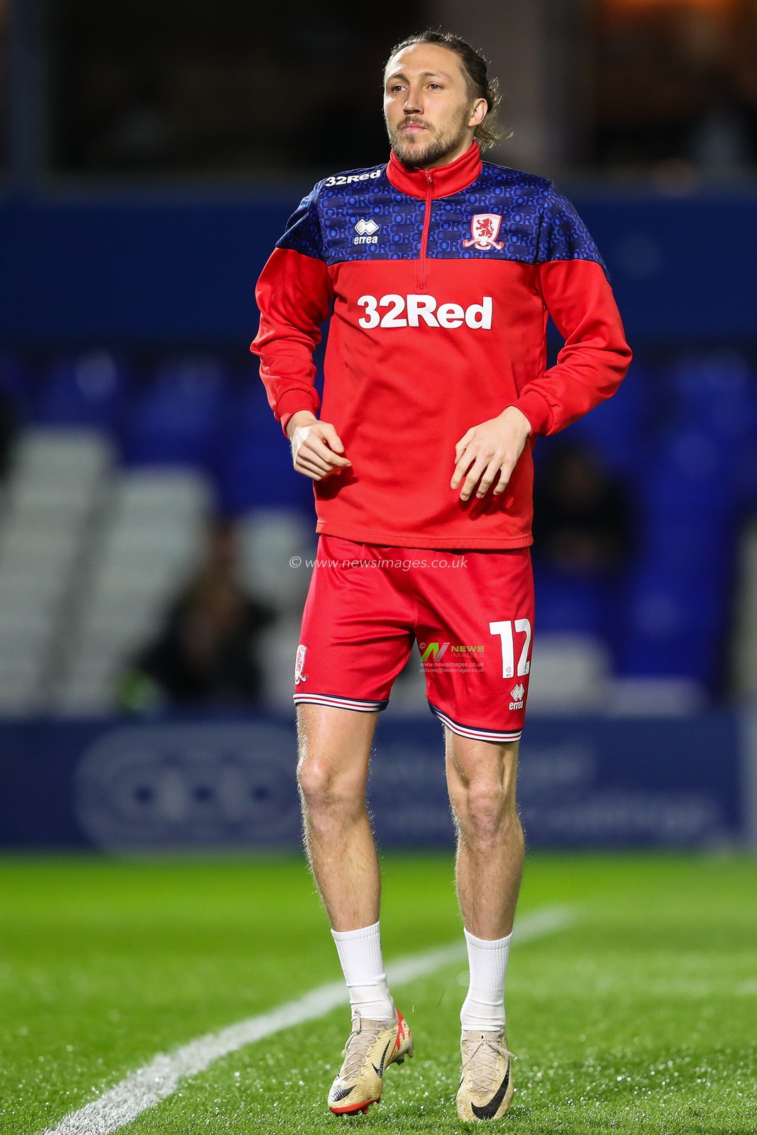 Luke Ayling of Middlesbrough during the pre-game warm up ahead of the Sky Bet Championship match Birmingham City vs Middlesbrough at St Andrews, Birmingham, United Kingdom, 12th March 2024

(Photo by Gareth Evans/News Images)