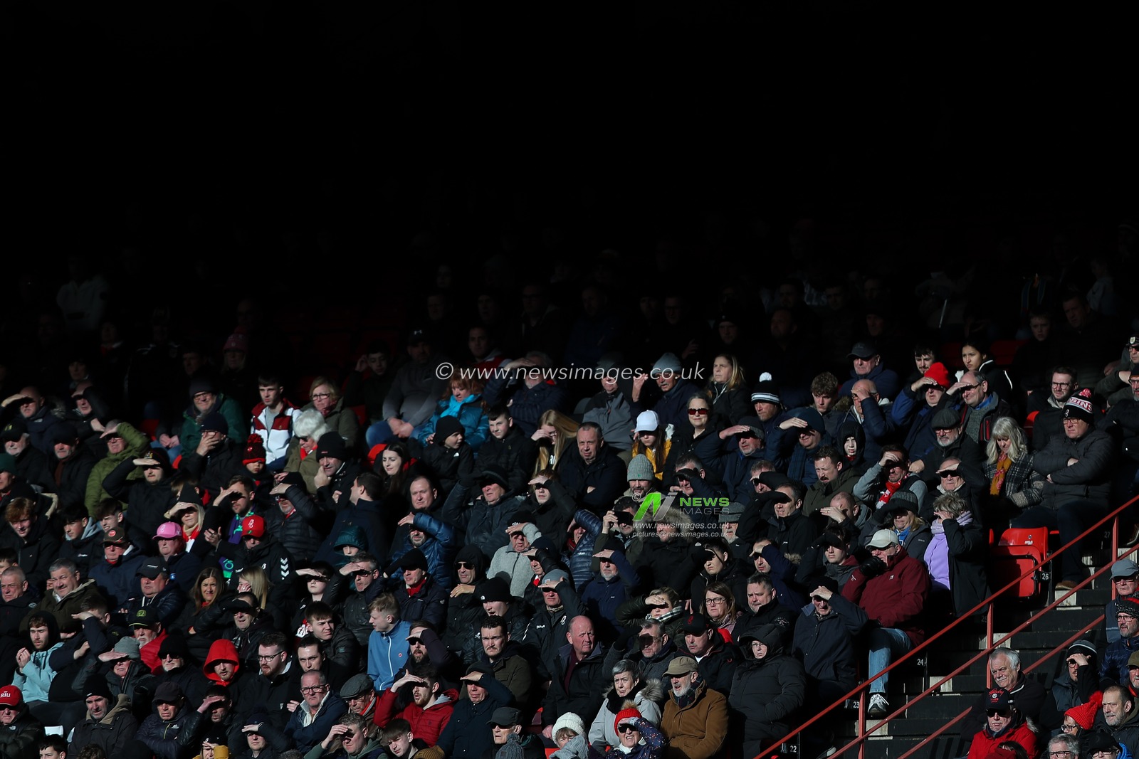 Fans watch on during the Sky Bet Championship match Bristol City vs Hull City at Ashton Gate, Bristol, United Kingdom, 25th February 2023

(Photo by Gareth Evans/News Images)