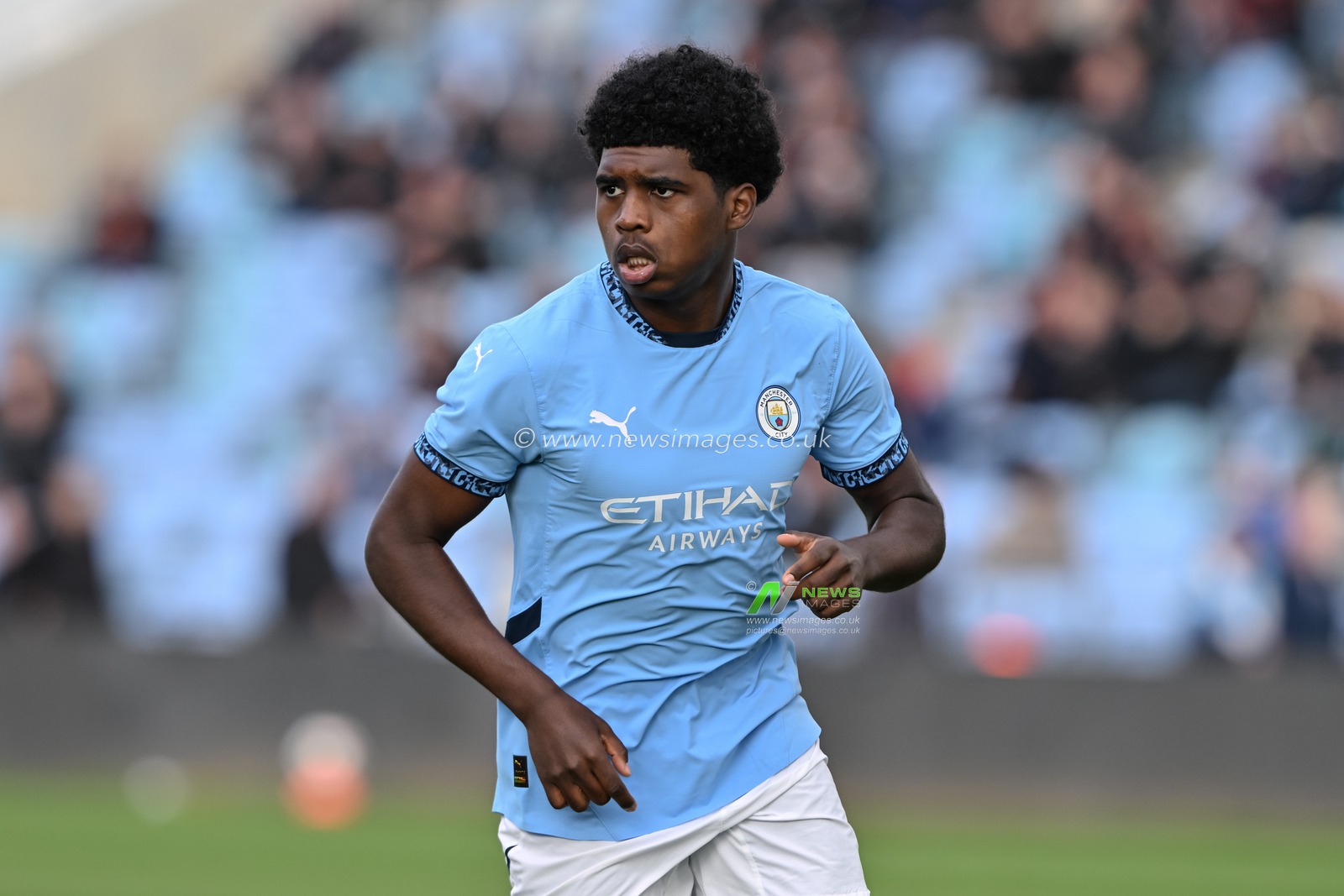 Jaden Heskey of Manchester City during the UEFA Youth League match Manchester City vs Sparta Prague at Joie Stadium, Manchester, United Kingdom, 24th October 2024

(Photo by Cody Froggatt/News Images)
