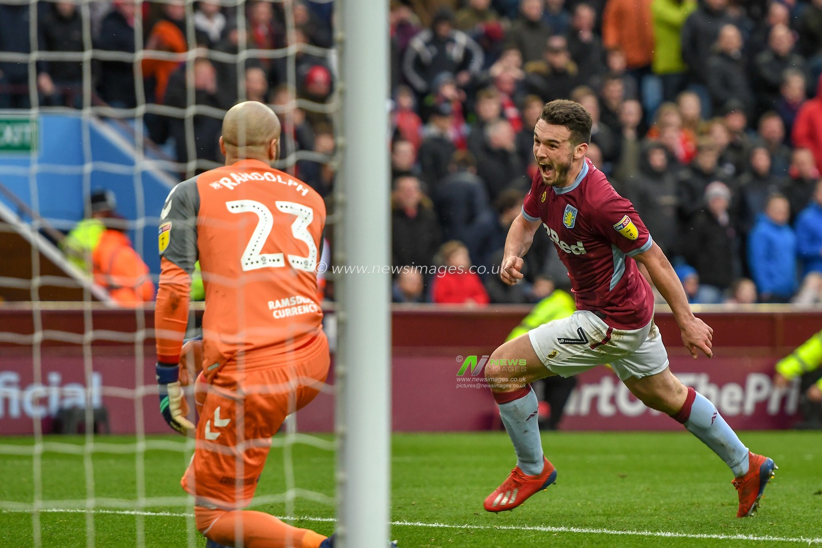 16th March 2019, Villa Park, Birmingham, England ; Sky Bet Championship, Aston Villa v Middlesbrough : John McGinn (07) of Aston Villa celebrates his goal

Credit: Gareth Dalley/News Images

English Football League images are subject to DataCo Licence