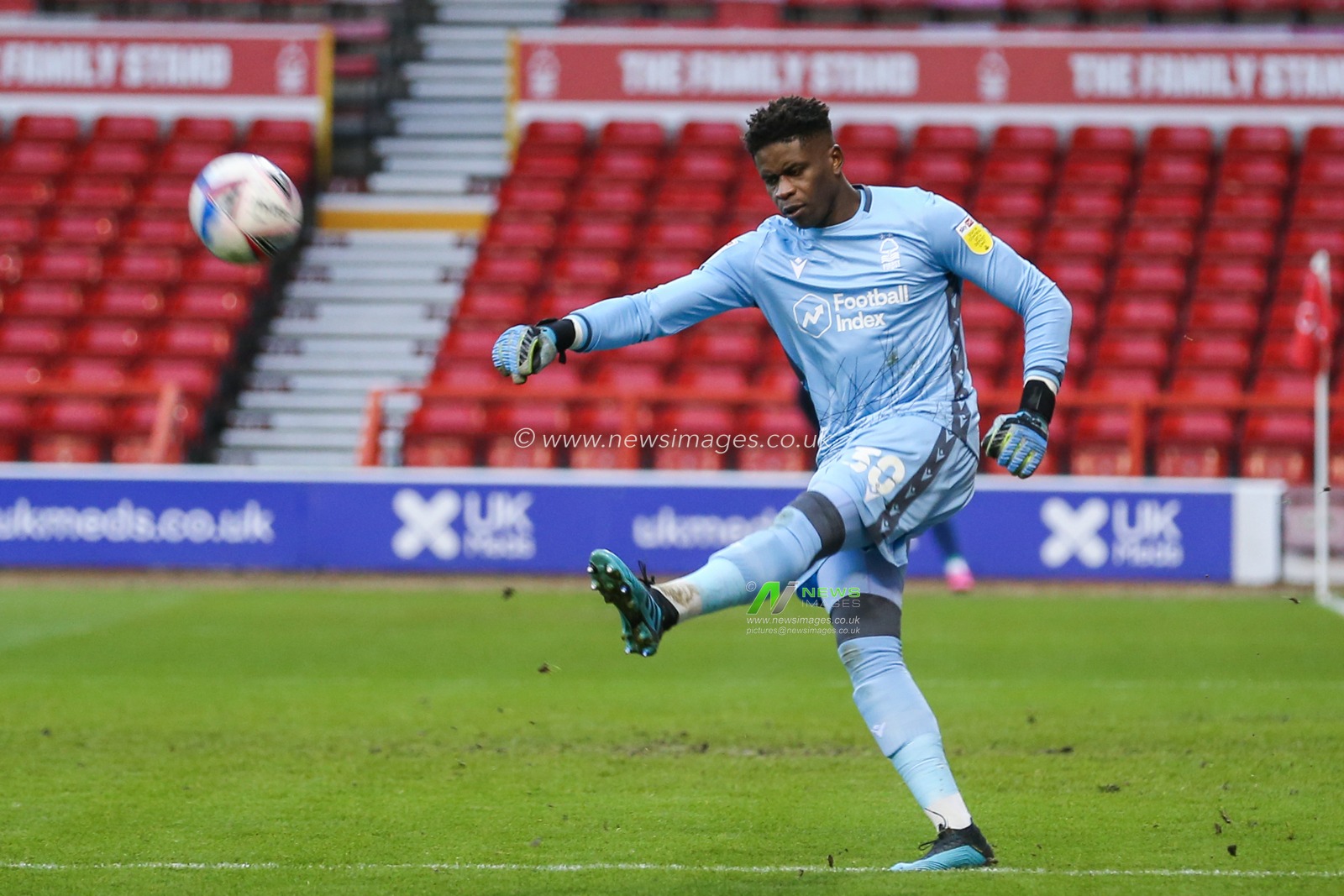 Brice Samba #30 of Nottingham Forest during the game
