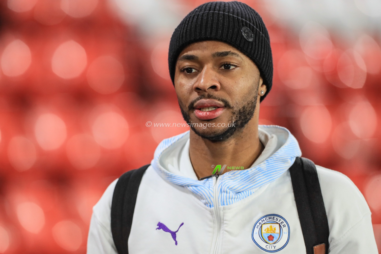 21st January 2020, Bramall Lane, Sheffield, England; Premier League, Sheffield United v Manchester City : Raheem Sterling (7) of Manchester City arrives at Bramall Lane