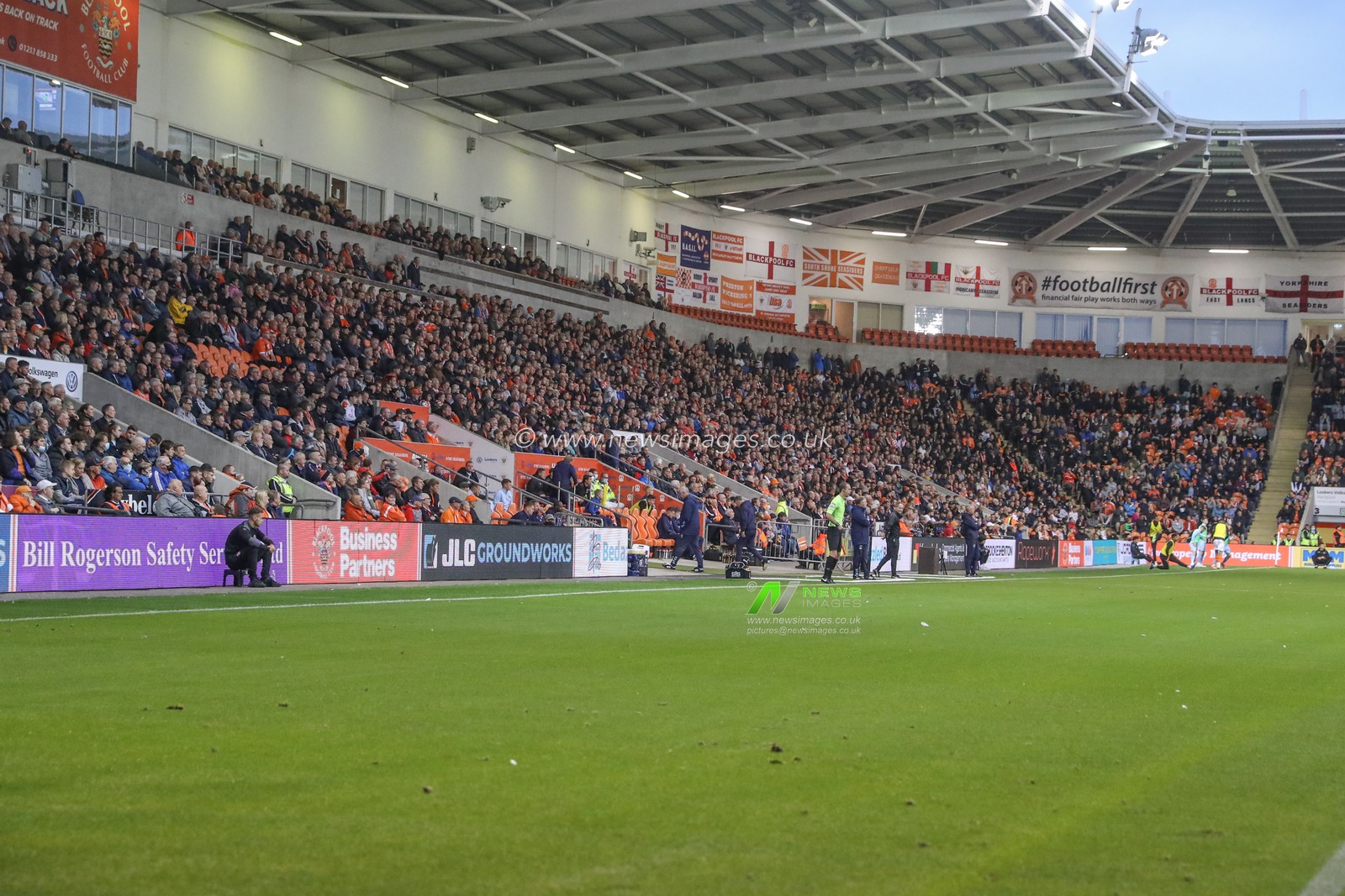 Blackpool fans during the game