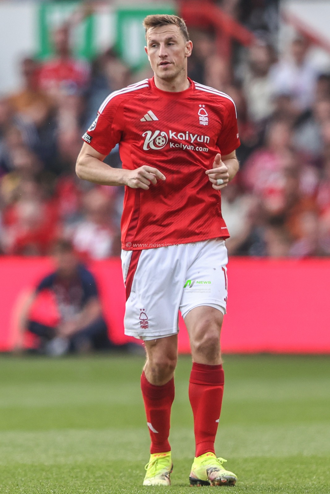 Chris Wood of Nottingham Forest during the Premier League match Nottingham Forest vs Everton at City Ground, Nottingham, United Kingdom, 12th April 2025

(Photo by Alfie Cosgrove/News Images)