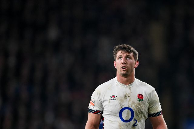 Tom Curry of England during the 2025 Guinness 6 Nations match England vs France at Allianz Stadium,, Twickenham, United Kingdom, 8th February 2025

(Photo by Craig Thomas/News Images)