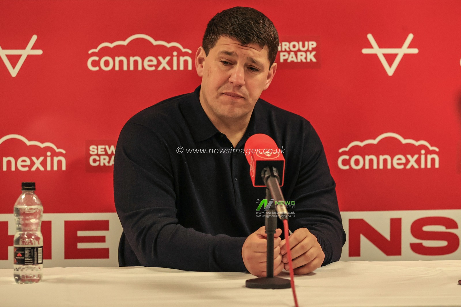 Matt Peet Head Coach of Wigan Warriors speaks tot he press