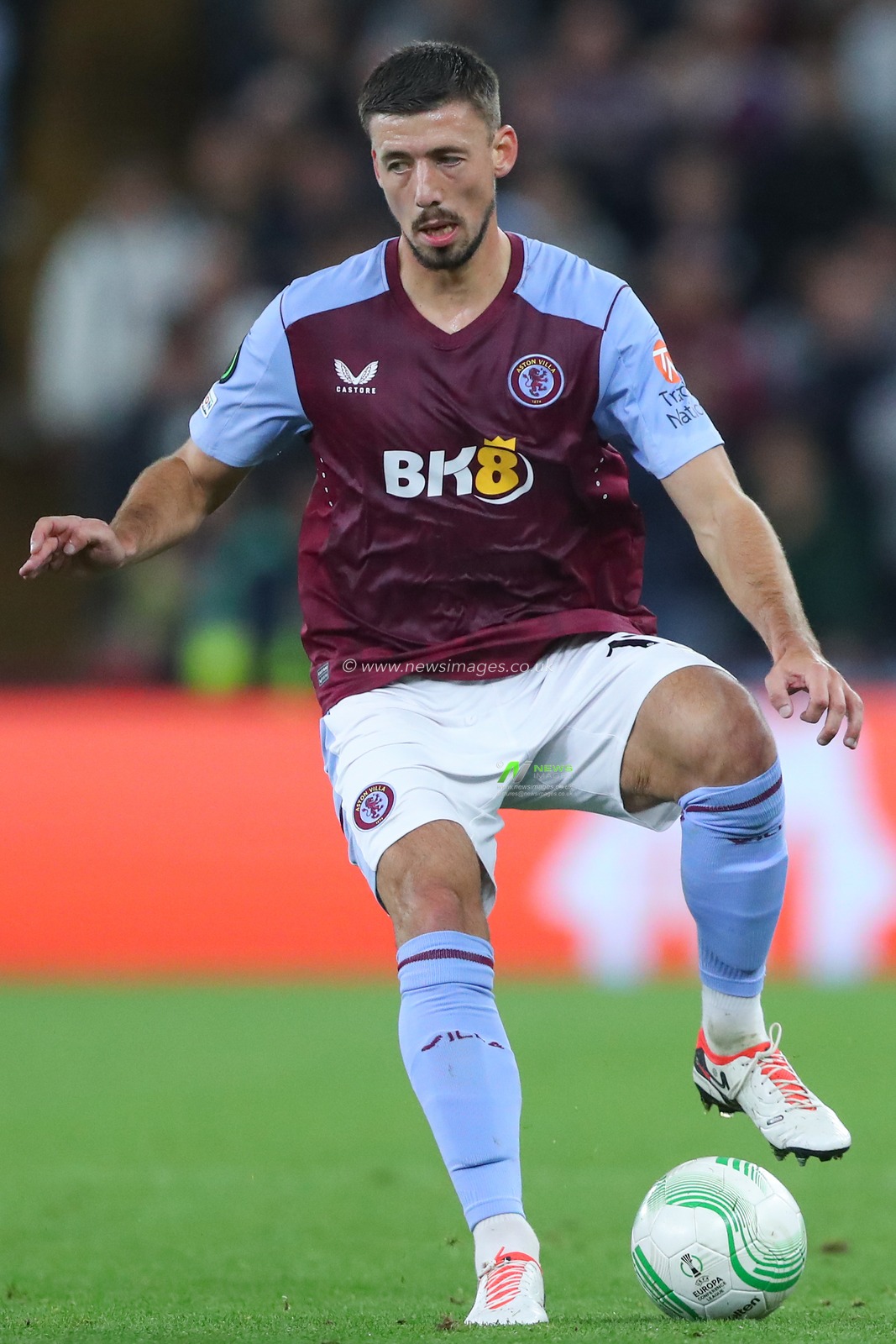 ClÃ©ment Lenglet #17 of Aston Villa in action during the UEFA Europa Conference League match Aston Villa vs HÅ K Zrinjski Mostar at Villa Park, Birmingham, United Kingdom, 5th October 2023

(Photo by Gareth Evans/News Images)