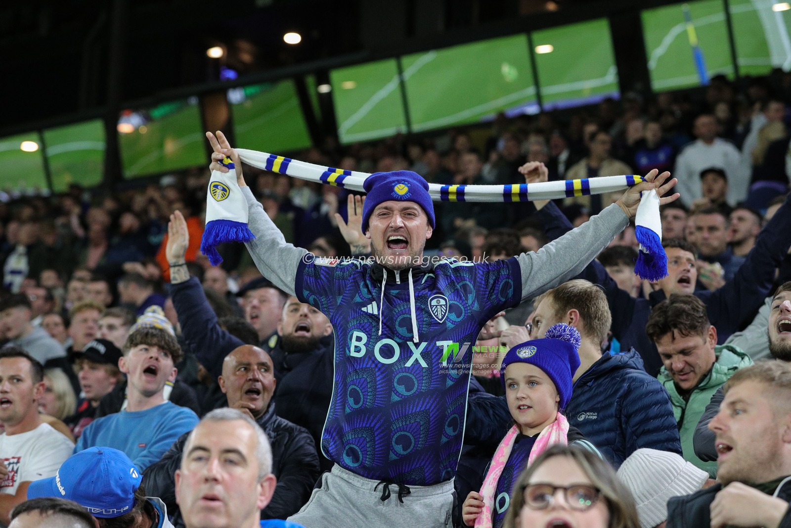 Leeds United supporters during the Sky Bet Championship match Leeds United vs Queens Park Rangers at Elland Road, Leeds, United Kingdom, 4th October 2023

(Photo by James Heaton/News Images)