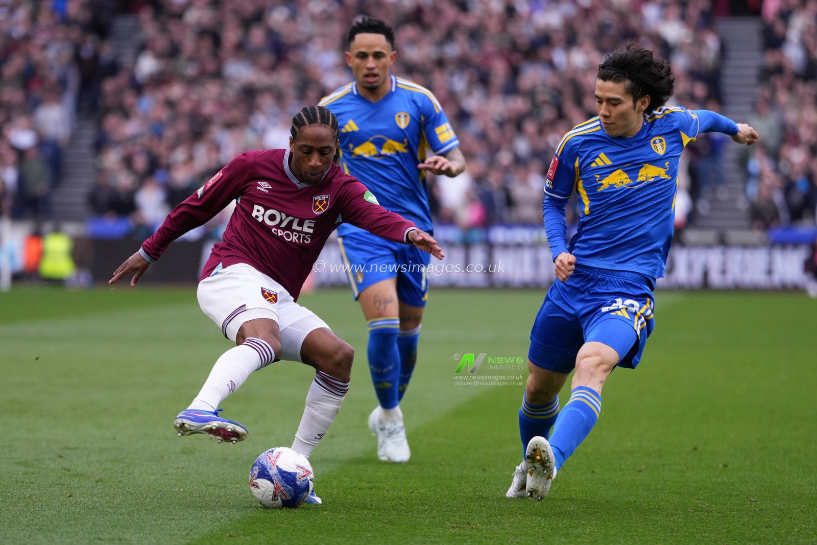 during the Emirates FA Cup Quarter-Final match West Ham United vs Leeds United at London Stadium, London, United Kingdom on 04 April 2026

(Photo by Harvey Murphy/News Images)