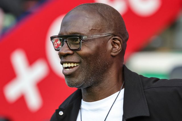Former Wigan player Martin Offiah MBE is in attendance during the Betfred Super League round 18 match Wigan Warriors vs Warrington Wolves at The Brick Community Stadium, Wigan, United Kingdom on 10 July 2026

(Photo by Mark Cosgrove/News Images)