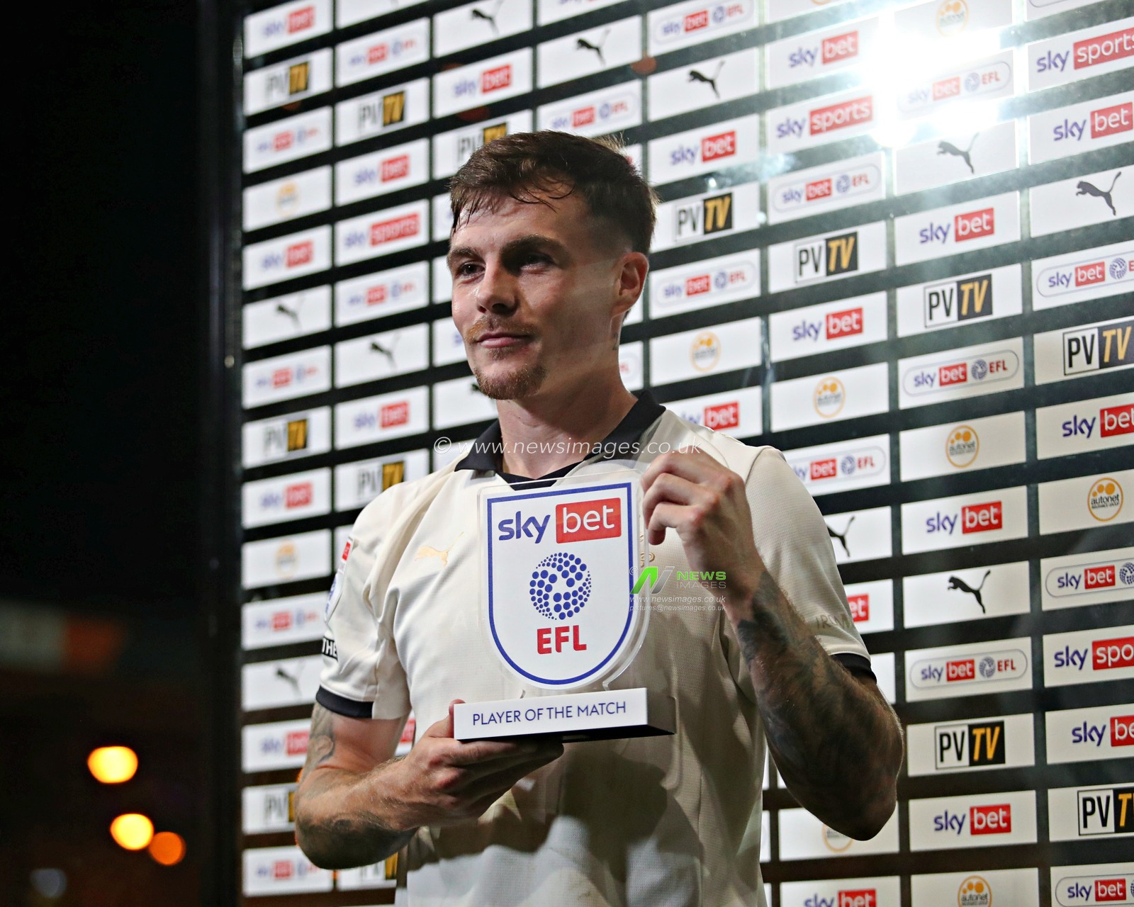 Mitch Clark of Port Vale F.C. after the Sky Bet League 1 match Port Vale vs Cardiff City at Vale Park, Burslem, United Kingdom, 7th August 2025(Photo by Sam Eaden/News Images)