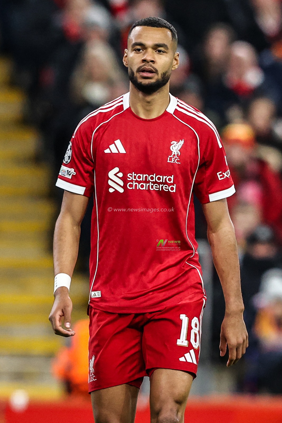 Cody Gakpo of Liverpool during the UEFA Champions League Matchday 5 of 8 Liverpool vs PSV Eindhoven at Anfield, Liverpool, United Kingdom, 26th November 2025

(Photo by Alfie Cosgrove/News Images)

*** GER AUT SUI OUT ***