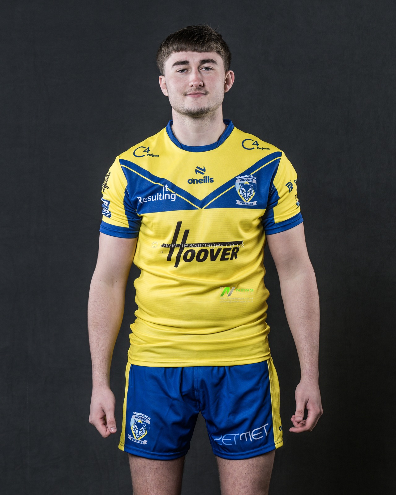 Tom Whitehead in the Home kit during the Warrington Wolves Team media day at Warrington wolves training centre, Warrington, United Kingdom, 16th January 2025

(Photo by Craig Thomas/News Images)