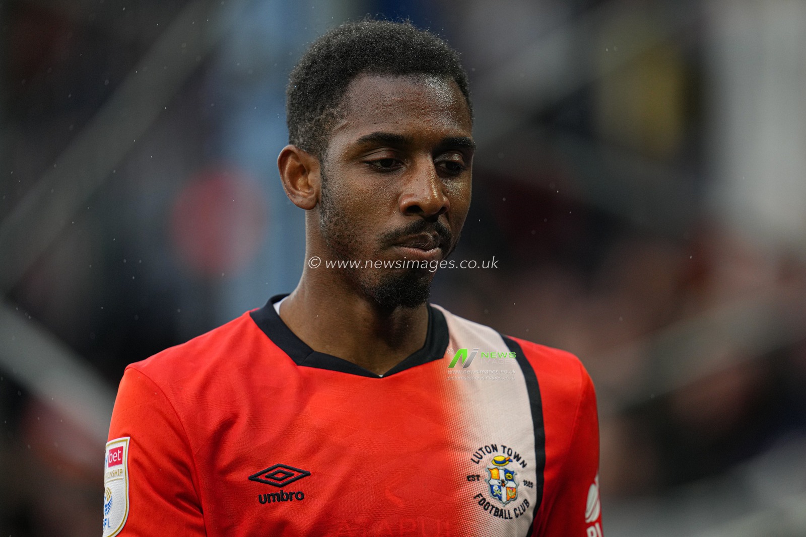 Isaiah Jones of Luton Town during the Sky Bet Championship match Luton Town vs Bristol City at Kenilworth Road, Luton, United Kingdom, 21st April 2025

(Photo by Harvey Murphy/News Images)