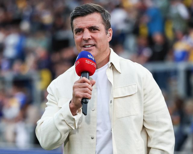 Brian Carney of Sky Sports during the Betfred Super League round 23 match Leeds Rhinos vs Hull KR at Headingley Stadium, Leeds, United Kingdom, 21st August 2025

(Photo by Mark Cosgrove/News Images)