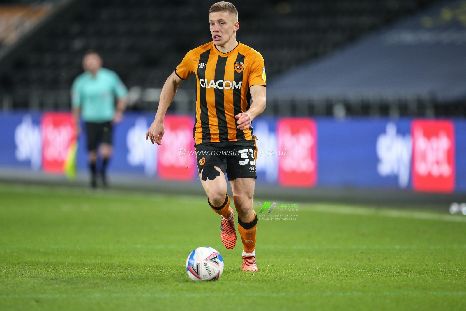 Greg Docherty #33 of Hull City during the game