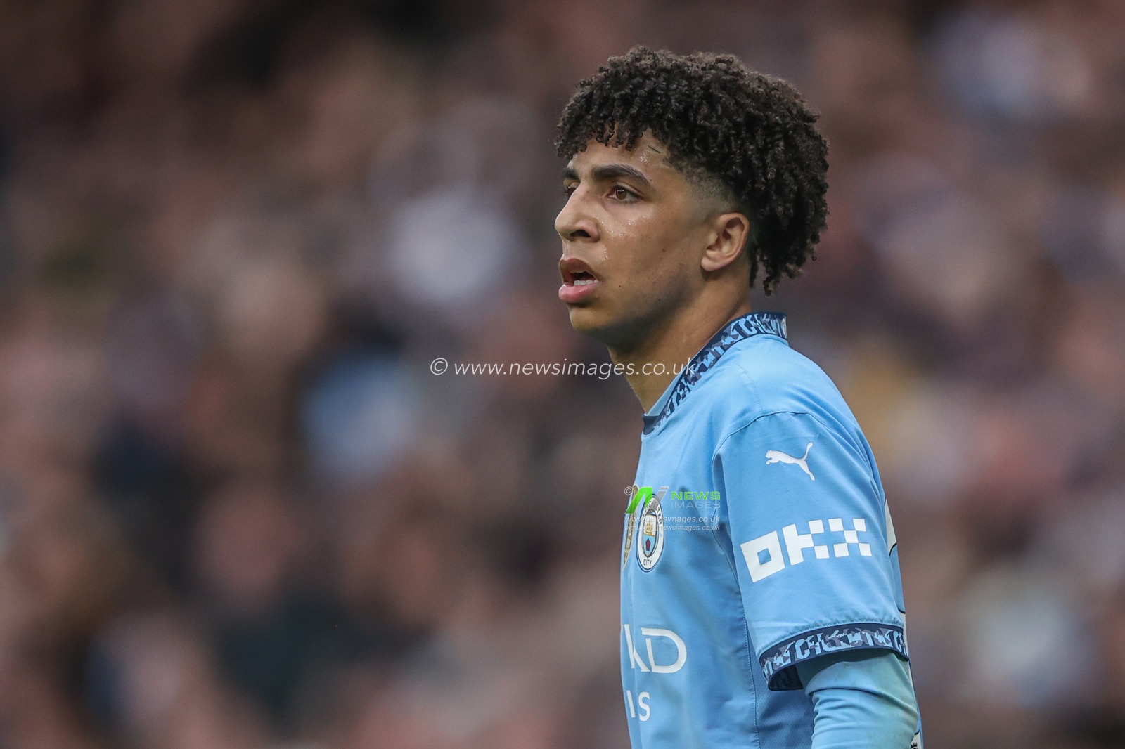 Rico Lewis of Manchester City during the Premier League match Manchester City vs Brighton and Hove Albion at Etihad Stadium, Manchester, United Kingdom, 15th March 2025

(Photo by Alfie Cosgrove/News Images)