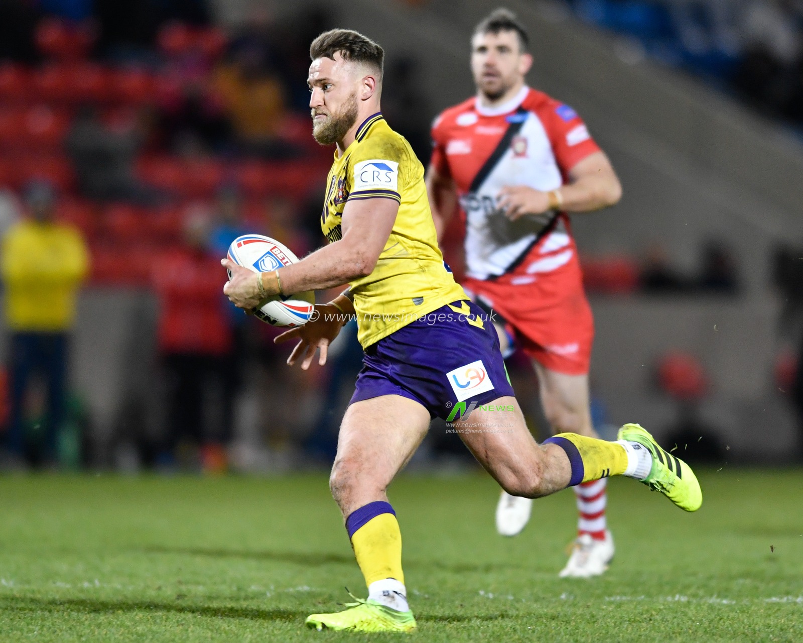 13th March 2020, AJ Bell Stadium, Eccles, England; Betfred Super League, Salford Red Devils v Wigan Warriors : Chris Hankinson (3) of Wigan Warriors in action during the game