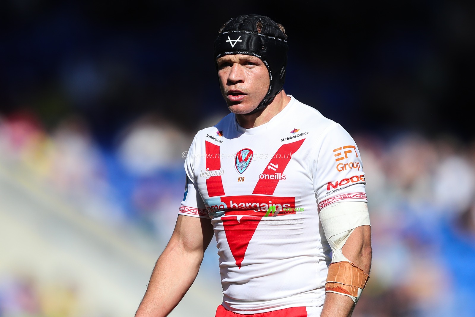 Jonny Lomax of St. Helens during the Betfred Challenge Cup Quarter Final match Warrington Wolves vs St Helens at Halliwell Jones Stadium, Warrington, United Kingdom, 5th April 2025

(Photo by Gareth Evans/News Images)