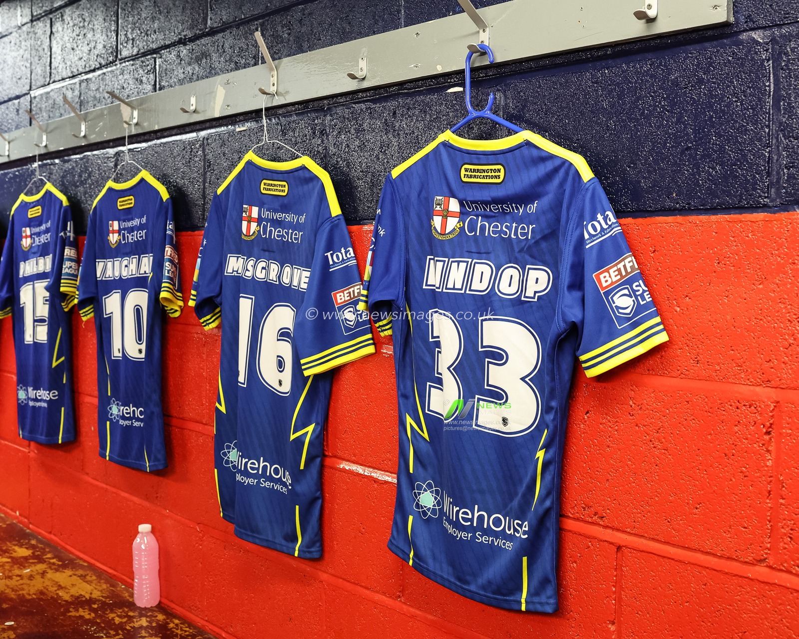 Arron Lindop of Warrington Wolves shirt in the away dressing room during the Betfred Super League Semi-Finals match Hull KR vs Warrington Wolves at Sewell Group Craven Park, Kingston upon Hull, United Kingdom, 4th October 2024

(Photo by Mark Cosgrove/News Images)