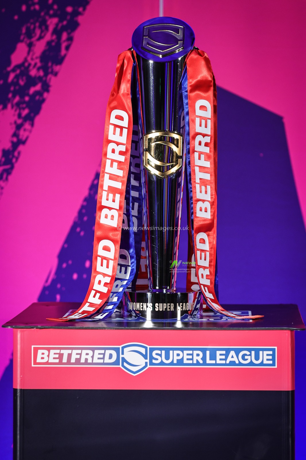 Womenâ€™s Super League Trophy Super during the Super League media launch at Science and Industry Museum, Manchester, United Kingdom, 9th February 2023

(Photo by Mark Cosgrove/News Images)
