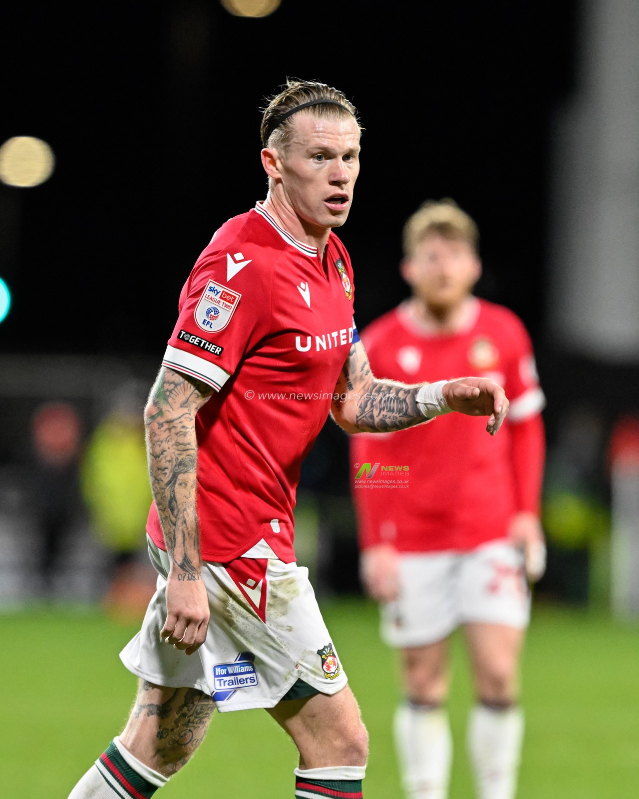 James McClean of Wrexham, during the Sky Bet League 2 match Wrexham vs Harrogate Town at SToK Cae Ras, Wrexham, United Kingdom, 12th March 2024

(Photo by Cody Froggatt/News Images)