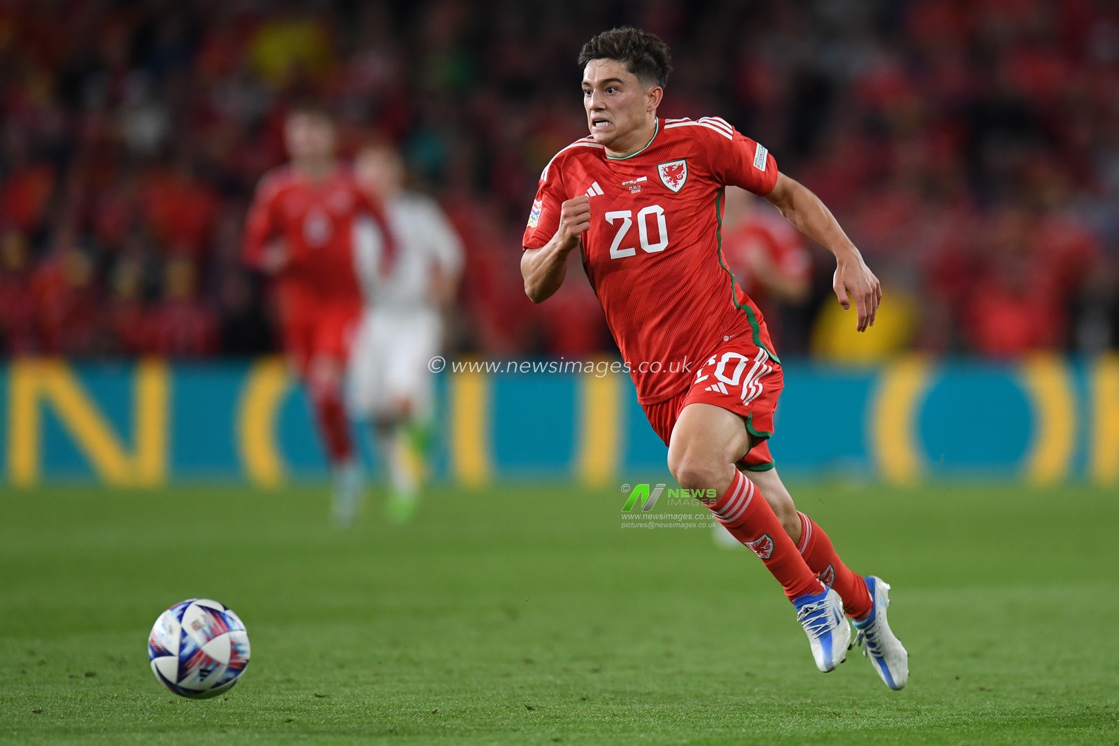 Dan James of Wales during the UEFA Nations League Group A4 match between Wales vs Poland at Cardiff City Stadium, Cardiff, United Kingdom, 25th September 2022

(Photo by Mike Jones/News Images)