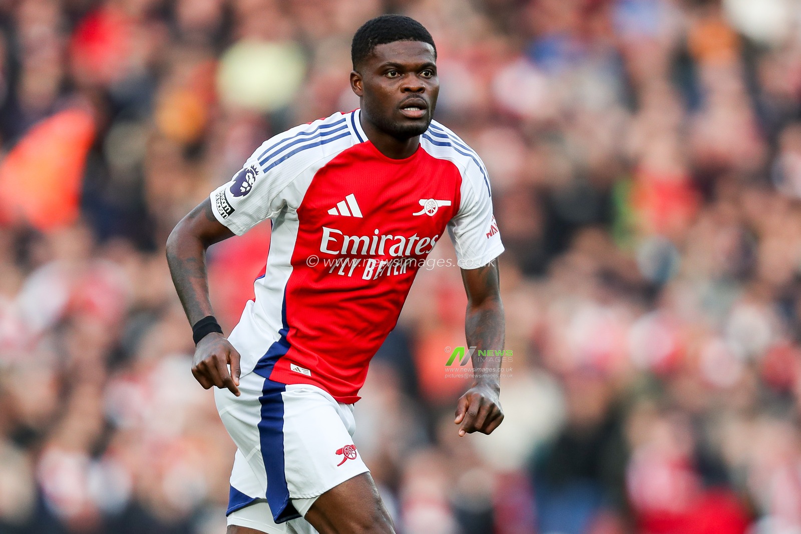 Thomas of Arsenal in action during the Premier League match Arsenal vs West Ham United at Emirates Stadium, London, United Kingdom, 22nd February 2025

(Photo by Izzy Poles/News Images)