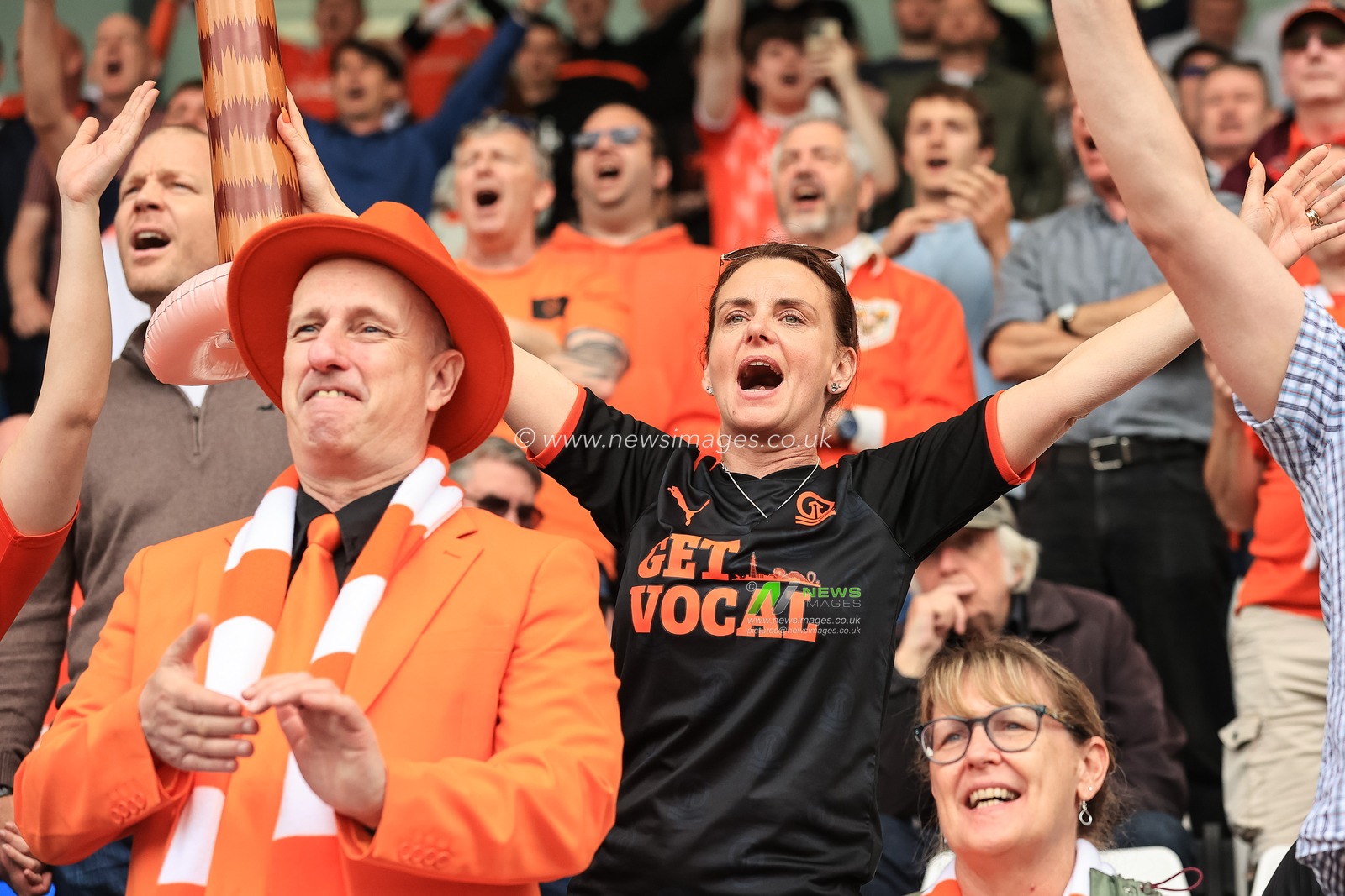 Blackpool Fans during the game