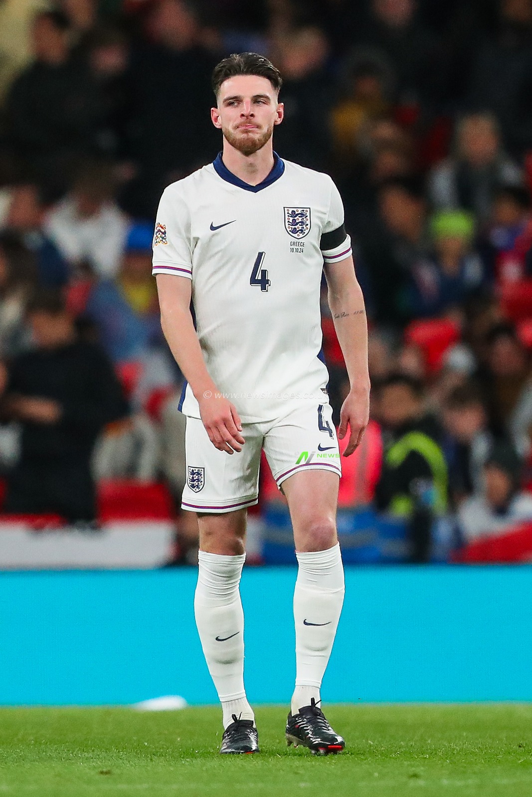 Declan Rice of England looks on during the UEFA Nations League - League B - Group B2 - match England vs Greece at Wembley Stadium, London, United Kingdom, 10th October 2024

(Photo by Gareth Evans/News Images)